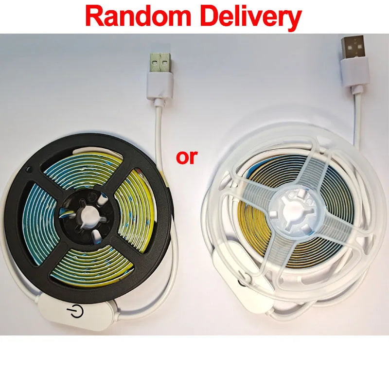 5V USB LED COB Touch Dimmer Light Strip - Flexible Diode Tape