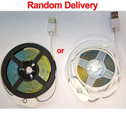 5V USB LED COB Touch Dimmer Light Strip - Flexible Diode Tape